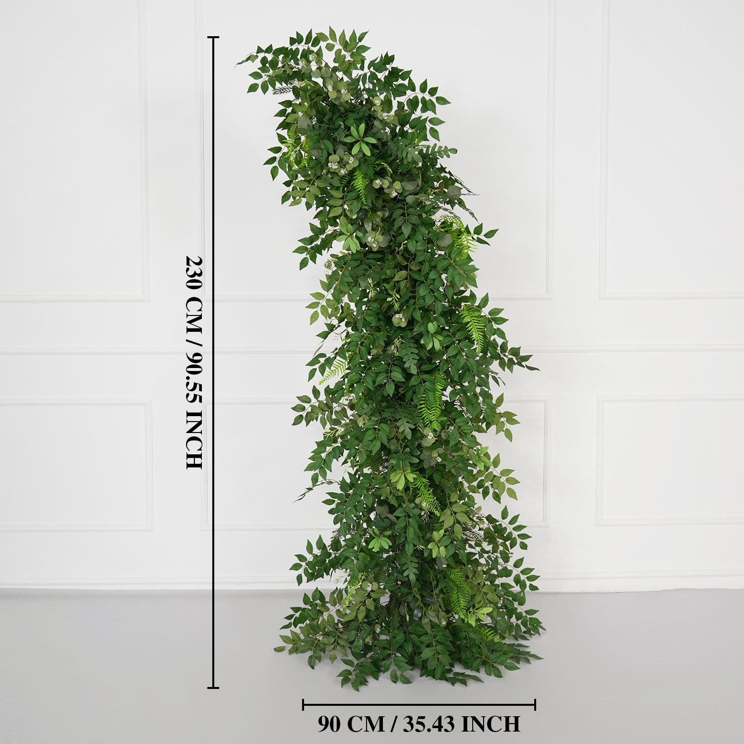 Uflower Green Leaf Horn Arch Wedding Party Backdrop Decor